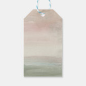 modern waterverf foliage Holiday Gift Label Cadeaulabel (Achterkant)