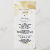 Modern Waterverf Gold-programma Programmakaart (Voorkant)