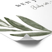 Modern Waterverf Groen Poster van het Binnenhuweli (Hoek)