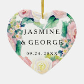 MODERN-Waterverf: Latijnse brede strips met Rozen Keramisch Ornament (Voorkant)