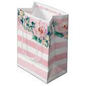 MODERN-Waterverf: Latijnse brede strips met Rozen Medium Cadeauzakje (Voorkant Gekanteld)