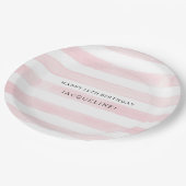 MODERN-Waterverf: Latijnse brede strips met Rozen Papieren Bordje (Gekanteld)