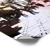 Modern Waterverf London Street Scene Pop Art Poster (Hoek)