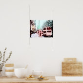 Modern Waterverf London Street Scene Pop Art Poster (Keuken)