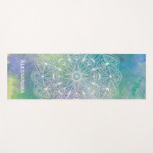 Modern Waterverf Mandala Persoonlijke Yoga Mat (Voorkant (horizontaal))