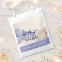 Modern Waterverf Mountain Baby shower dank u