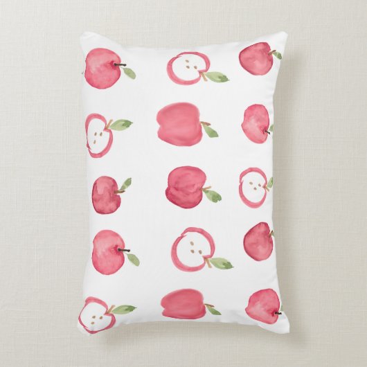Modern Waterverf Ontwerp Apple Accentkussen Accent Kussen (Voorkant(Verticaal))