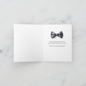 Modern Waterverf pak groomsman voorstel Aankondiging (Binnen)