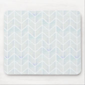 Modern waterverf pastel mint chevron patroon muismat (Voorkant)