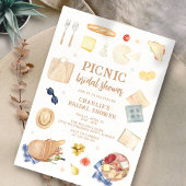 Modern Waterverf Picknick Vrijgezellenfeest Kaart