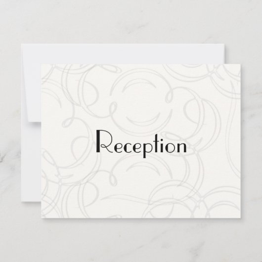 Modern Waterverf Rood Klaproos Swirls Zwart Kaart (Achterkant)