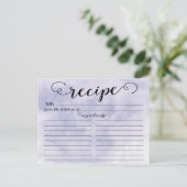 Modern Waterverf Script Vrijgezellenfeest Recept K Briefkaart (Staand voorkant)