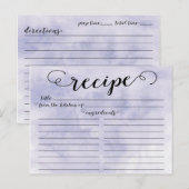Modern Waterverf Script Vrijgezellenfeest Recept K Briefkaart (Voorkant / Achterkant)