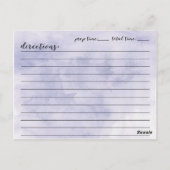 Modern Waterverf Script Vrijgezellenfeest Recept K Briefkaart (Achterkant)