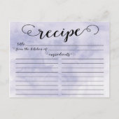 Modern Waterverf Script Vrijgezellenfeest Recept K Briefkaart (Voorkant)