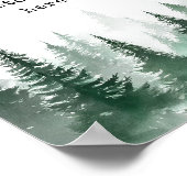 Modern Waterverf Trees Custom Quote poster (Hoek)