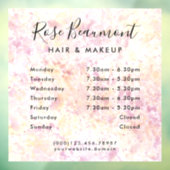 Modern Waterverf - Uurregeling Ramensticker  Raamsticker (Vel 3)