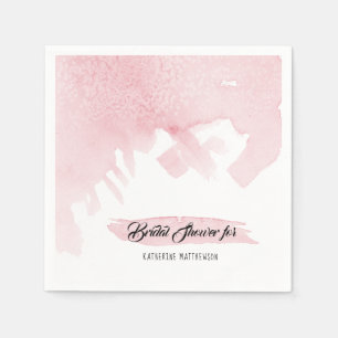 Modern Waterverf Wash Elegant Roze Vrijgezellenfee Servet