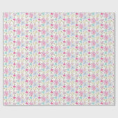 Modern Waterverf Wildbloem Patroon Cadeaupapier (Vlak)