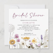 Modern Waterverf Wildflower Vrijgezellenfeest Kaart (Voorkant)