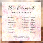 Modern Watervlek - Uurregeling Ramensticker  Raamsticker (Vel 2)