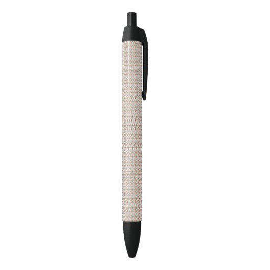 Modern Watervloeiend Bloemmotief  Blauwe Inkt Pen (Achterkant (Verticaal))