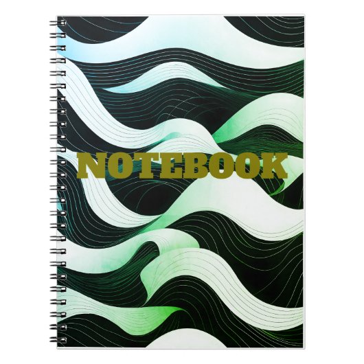 Modern Wave Art Notitieboek (Voorkant)