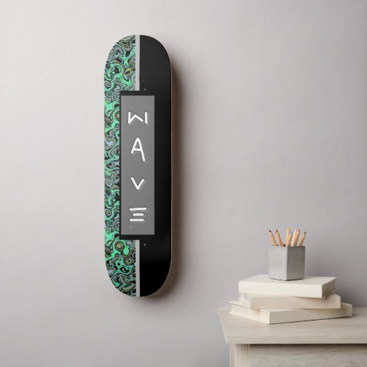 Modern Wave Custom Skateboard (Muurkunst)