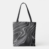 Modern Wave Glitter Tote Bag (Achterkant)