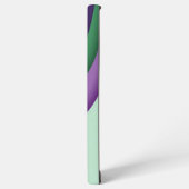 Modern Wave Purple Green  Samsung Galaxy Hoesje (Linkerkant)
