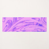 Modern Wave Swirl Pink Yogamat (Achterkant (horizontaal))