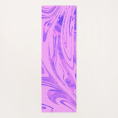 Modern Wave Swirl Pink Yogamat (Achterkant)