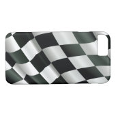 Modern Waving Checkered Flag iPhone 7 Hoesje (Achterkant (Horizontaal))