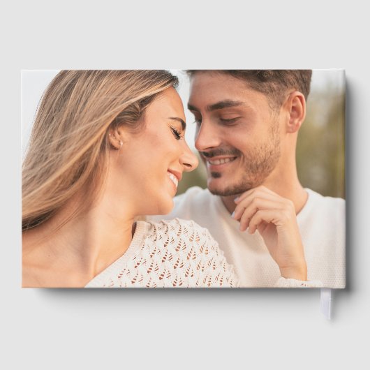 Modern Wavy Lijst Fotobruiloft Gastenboek (Achterkant)