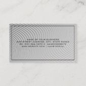 Modern Wavy Lines Visitekaartje (Achterkant)