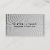 Modern Wavy Lines Visitekaartje (Voorkant)