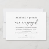 Modern We Are Engaged Verloving Feest Save The Date (Voorkant)