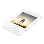 Modern We Decided on Forever Photo Save The Date Magneet (Linkerzijde)