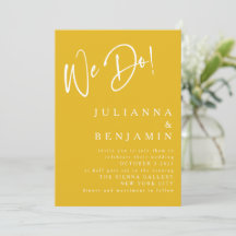 Modern we doen een elegante saffron Yellow Wedding
