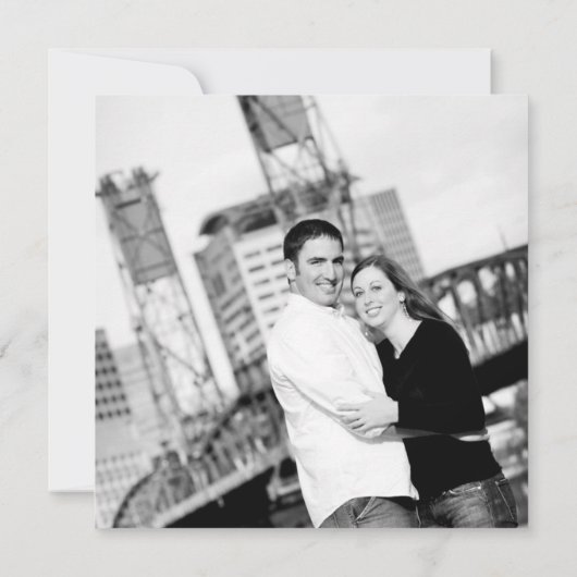 Modern we doen een uitnodiging tot het huwelijk (Achterkant)