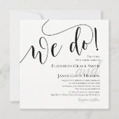 Modern we doen een uitnodiging tot het huwelijk (Voorkant)