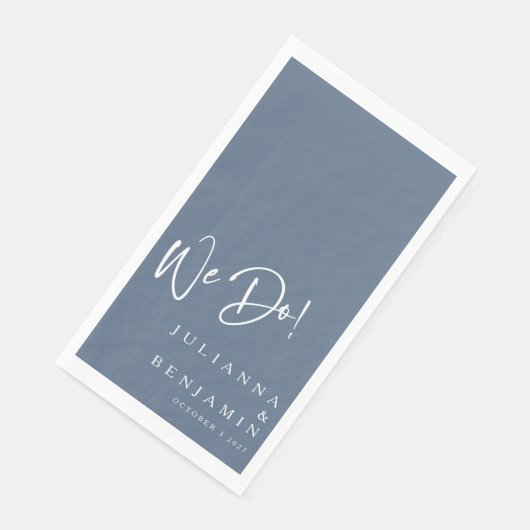 Modern we doen elegant aangepast leisteen blauw hu servet (Hoek)