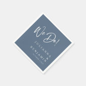 Modern we doen elegant aangepast leisteen blauw hu servet (Hoek)