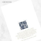 Modern We doen gouden tekst QR-code foto bruiloft Kaart