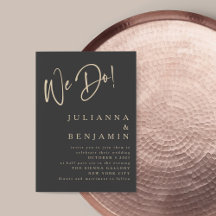 Modern we doen het elegante zwarte beige huwelijk