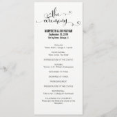 Modern we doen het programma voor het bruiloft van programmakaart (Voorkant)