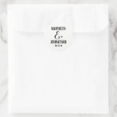 Modern We doen Sticker voor weduwen met script (Tas)