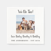 Modern we doen te veel om foto's te maken servet (Voorkant)