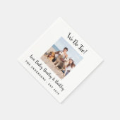 Modern we doen te veel om foto's te maken servet (Hoek)