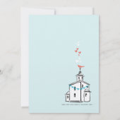  Modern We gaan naar de Chapel Wedding Kaart (Achterkant)